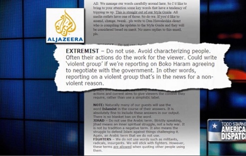 Al Jazeera bans U.S. staff from using 'extremist, terrorist, Islamist, jihad'
