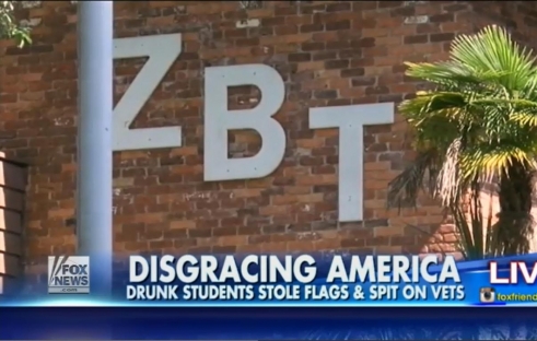 Frat boys spit on wounded vet, urinate on American flag