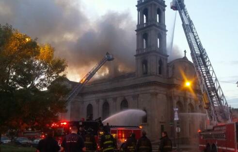 'Spontaneous combustion' responsible for destruction of 92-year-old Chicago church, fire dept. says