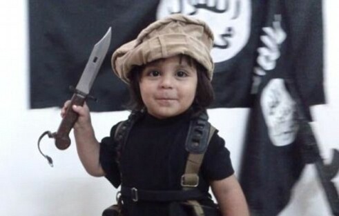 Echoes of Hitler Youth: ISIS 'cub' trains under live fire