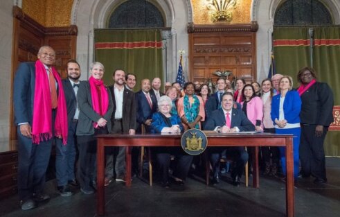 Conservatives protest NY law allowing abortion up to birth for any reason