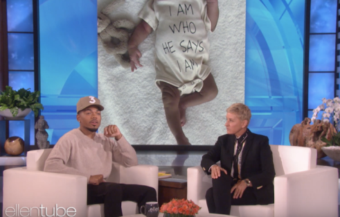 Chance the Rapper tells Ellen DeGeneres that Jesus is the reason he gives back to his community